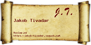 Jakob Tivadar névjegykártya